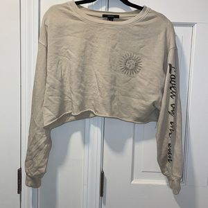 Forever, 21 cropped sweatshirt